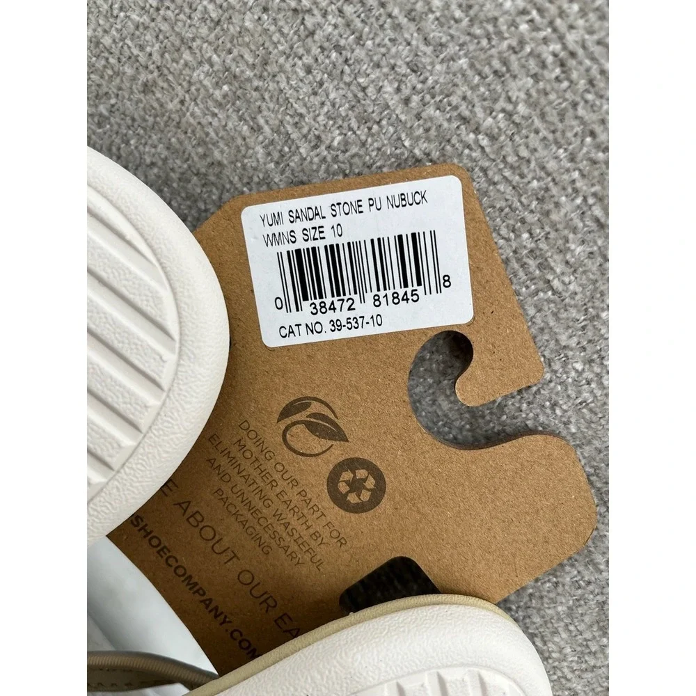 NWT Spenco Yumi flip flop Sandal Womens 10 White Nubuck Summer Slip-On‎ Classic